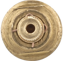 Detaljvy av mässingsmunstycke