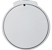 Rund toalettborsthållare lock