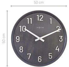 Väggklocka Precious svart Ø 50cm