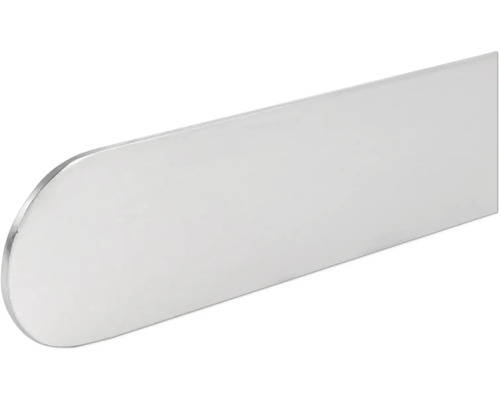 Metallplattstång med rundad ände