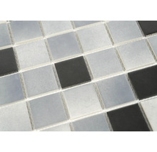 Mosaik keramik HBW022 antracit grå svart matt 28,8x28,8 cm