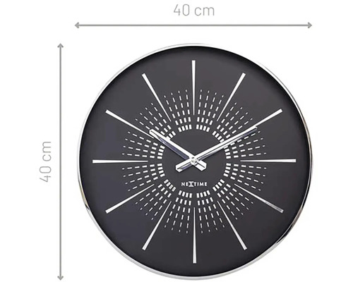 Rund Nextime väggklocka, diameter 40 centimeter