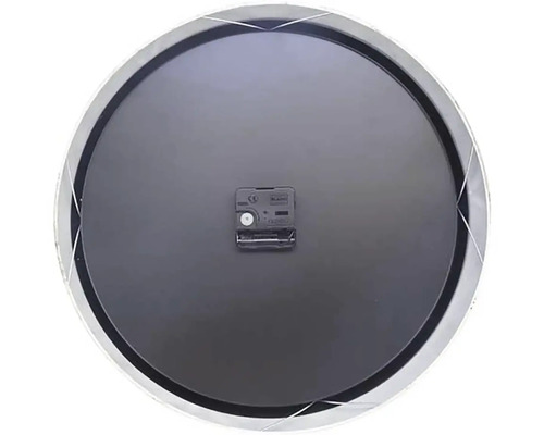 Baksida av en väggklocka med urverk