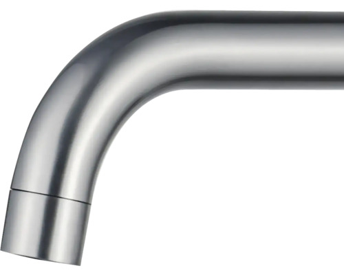 Duscharm i rostfritt stål böjd