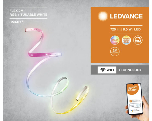 LEDVANCE Flex 2M LED-strip med RGB och justerbar vit