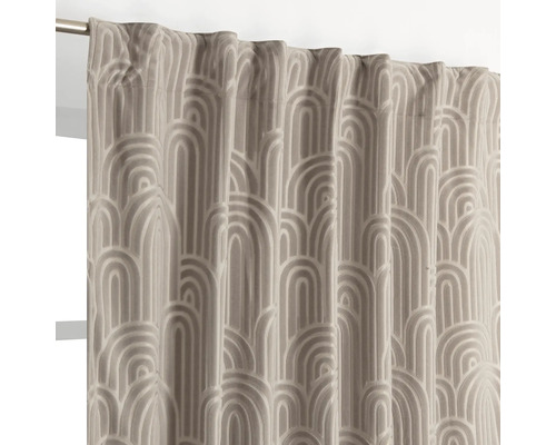 Gardin med vävt bågmönster