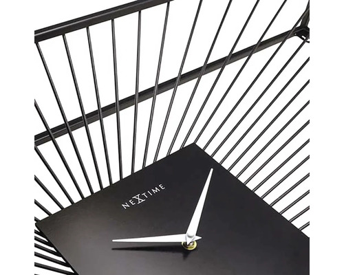 Nextime logotyp väggklocka med metallram