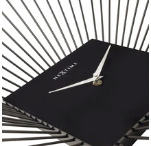 Nextime logotyp väggklocka med metallstrålar och visare