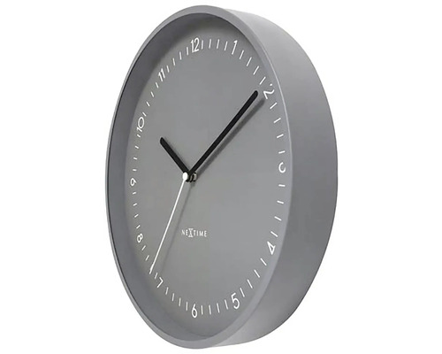 Rund Nextime väggklocka med timmarkeringar