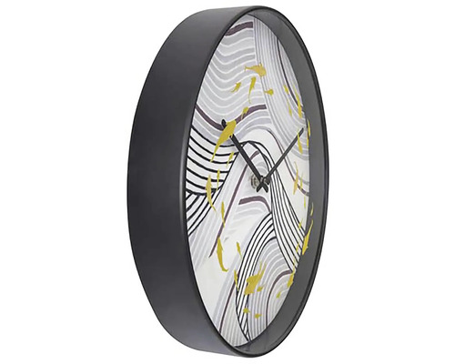 Väggklocka med fiskmönster