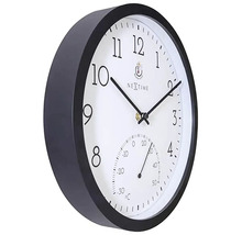 Väggklocka med termometer
