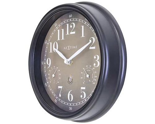 Nextime väggklocka med termometer och hygrometer