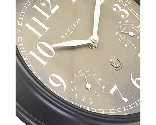 Nextime väggklocka med termometer och hygrometer