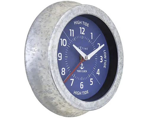 Nextime tidvattenklocka med galvaniserad ram för visning av ebb och flod