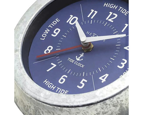 Tidvattenklocka med indikator för hög- och lågvatten