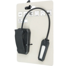 LED-klämspotlight med flexibel arm, 30 lumen ljusstyrka och USB-anslutning