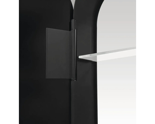 Detaljvy av ett skåp med hylla