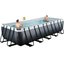 Rektangulär ram pool med två personer och en boll