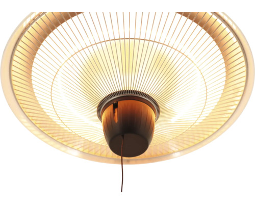 Takstrålvärmare med värmeelement