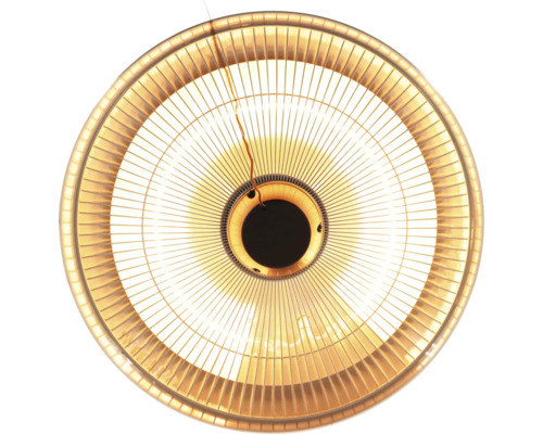 Rund värmelampa med skyddsgaller