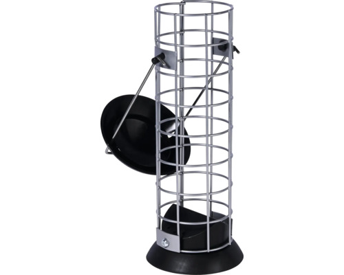 Fågelmatare med metallgaller