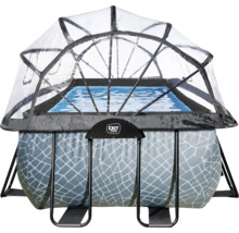 Ovanmarkspool med pooltak