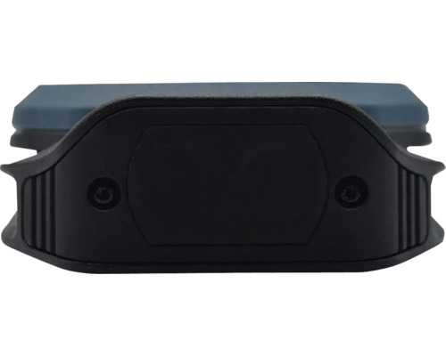 Detaljvy av ett svart apparathölje