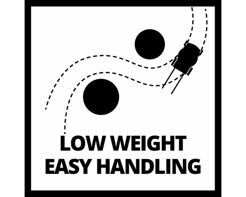 Symbol för låg vikt och enkel hantering