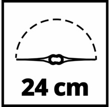 Symbol för 24 centimeters arbetsbredd