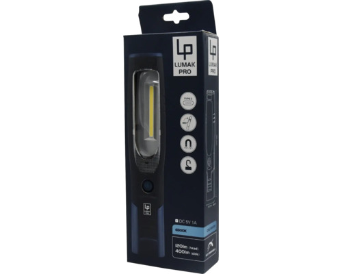 Lumak Pro arbetslampa i produktförpackning