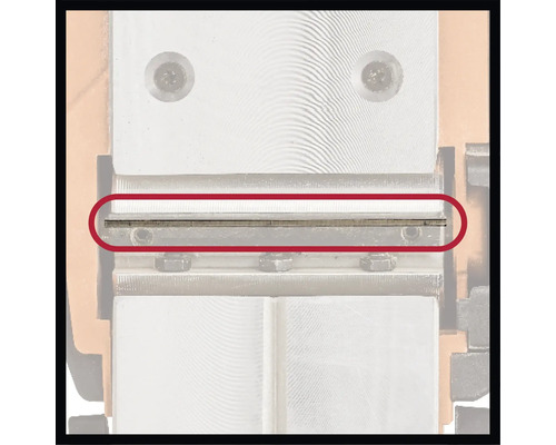 Detaljvy av en styrskena