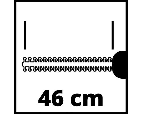 Symbol för en längd på 46 cm