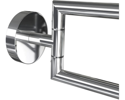 Svängbar handdukshållare av metall för väggmontering