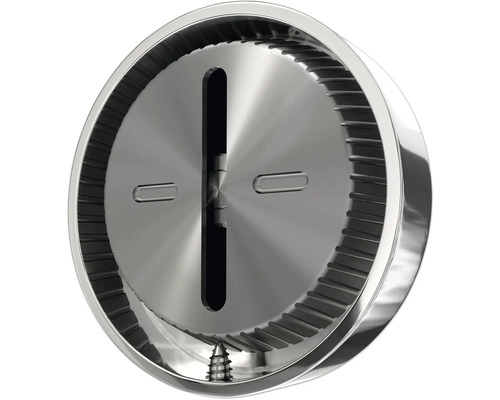 Rundt lock av rostfritt stål för en sanitetsprodukt