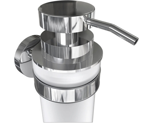 Vägghängd tvålpump, krom