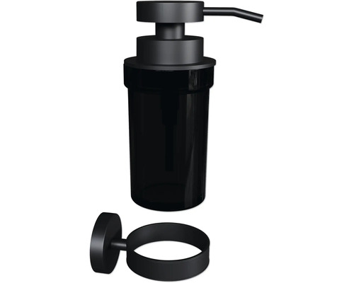 Svart tvåldispenser för väggmontering