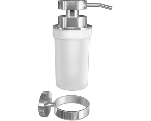 Väggmonterad tvåldispenser med hållare