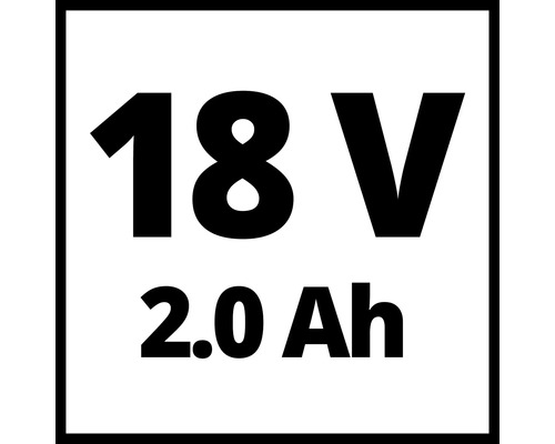 Symbol för 18 volt 2.0 amperetimmar
