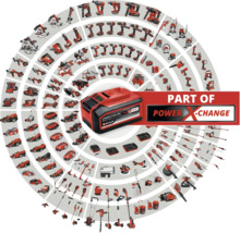 Einhell Power X-Change batterisystem med olika elverktyg