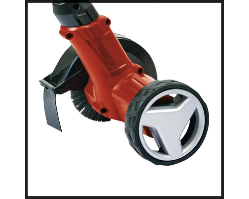 Detaljvy av fogborste med hjulstyrning