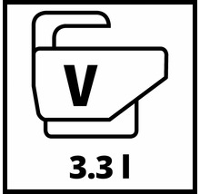 Symbol för 3,3 liters volym