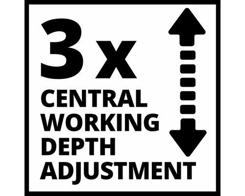 Trippel central arbetsdjupjustering