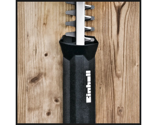 Einhell logotyp på en häcksax