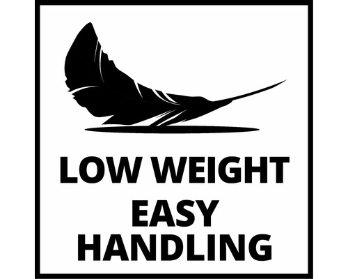 Symbol för låg vikt och enkel hantering
