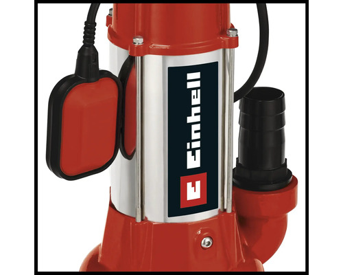 Einhell smutsvattenpump med flottörbrytare och anslutningsstos