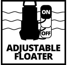 Symbol för justerbar flottör