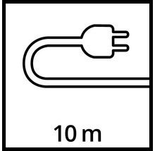 Symbol för 10 meters kabellängd