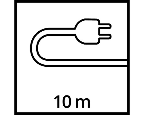 Symbol för 10 meters kabellängd