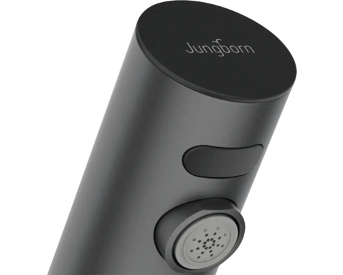 Jungborn logotyp på handdusch