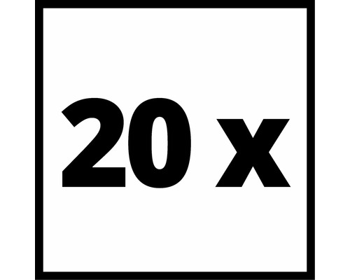 Symbol: 20 gånger utförande
